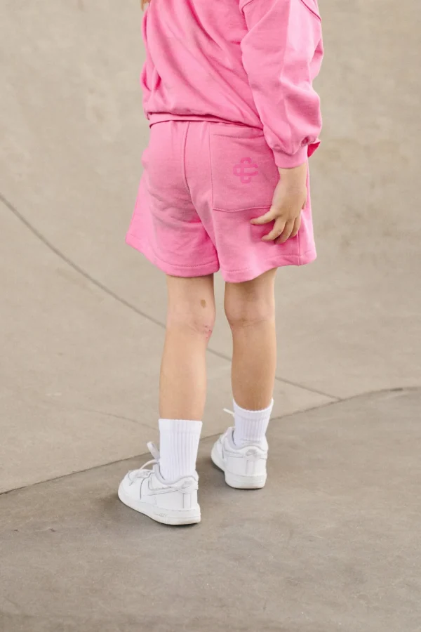 The Couture Club Kids Emblem Print Sweat Short