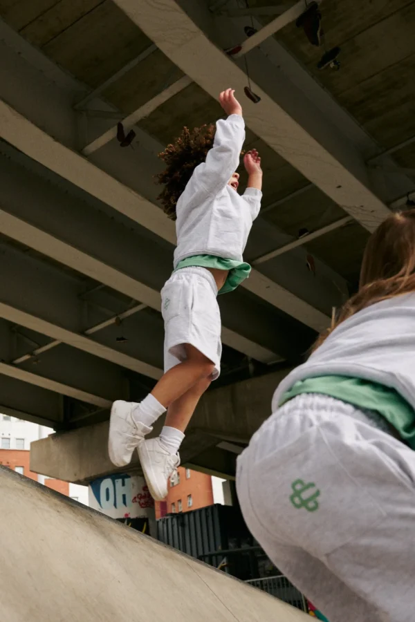 The Couture Club Kids Emblem Print Sweat Short