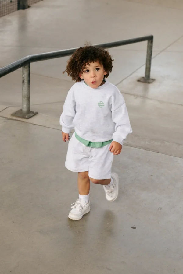 The Couture Club Kids Emblem Print Sweat Short