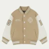 The Couture Club Kids Emblem Varsity Bomber Jacket