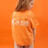 The Couture Club Kids Globe Print Boxy T-Shirt