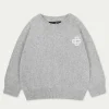 The Couture Club Kids Knitted Emblem Crew