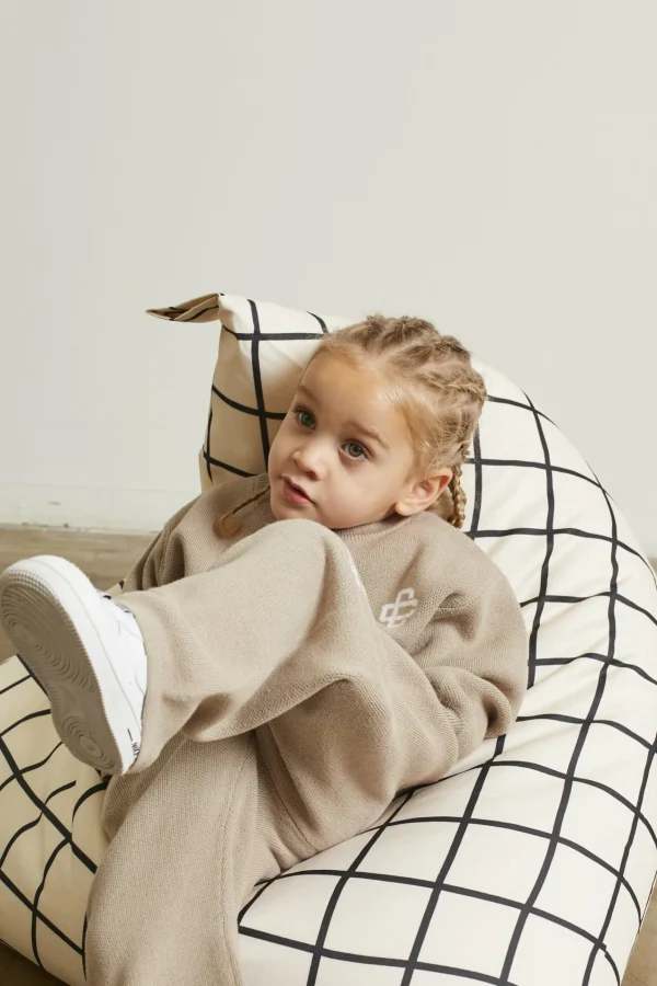 The Couture Club Kids Knitted Emblem Jogger