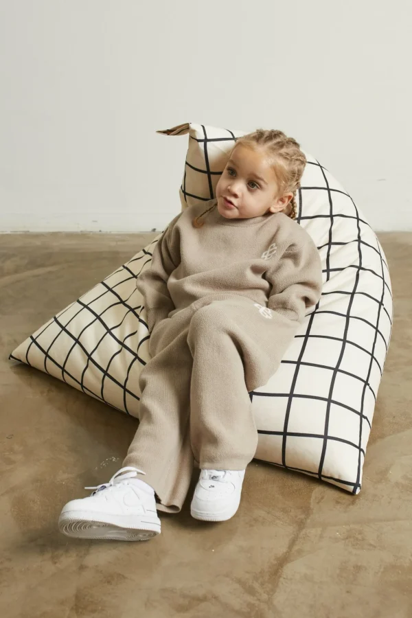 The Couture Club Kids Knitted Emblem Jogger