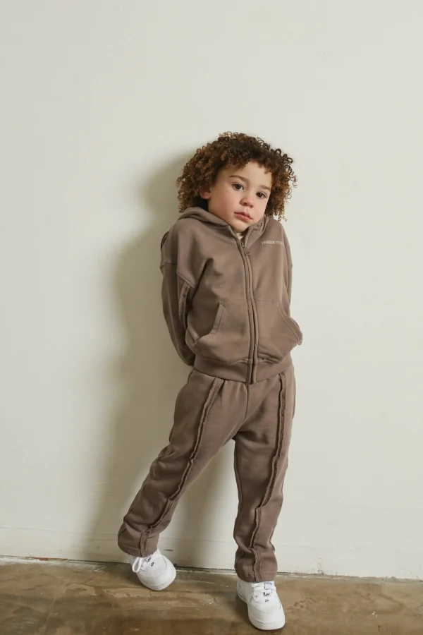 The Couture Club Kids Raw Seam Members Only Joggers