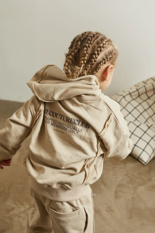 The Couture Club Kids Raw Seam Members Only Hoodie