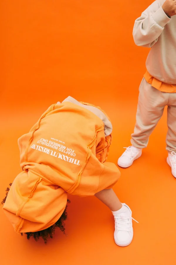 The Couture Club Kids Raw Seam Zip Through Hoodie