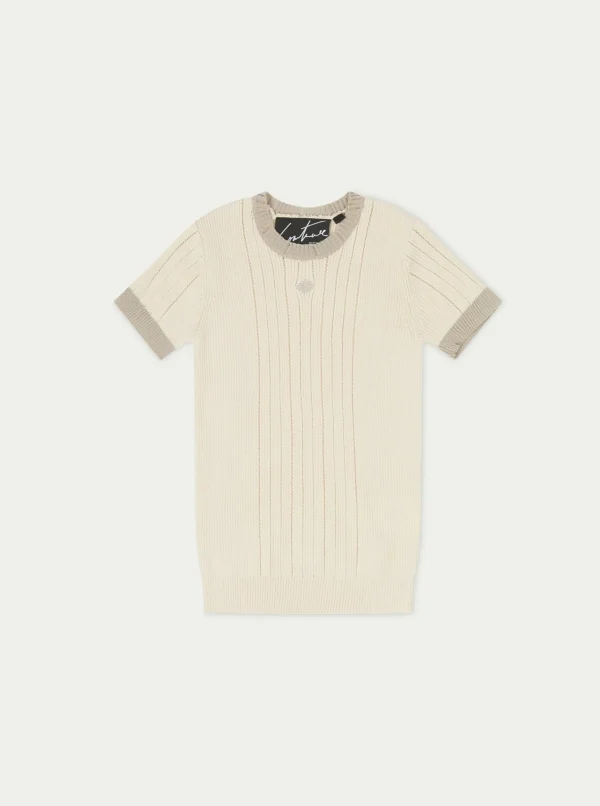 The Couture Club Knitted Emblem Baby Tee