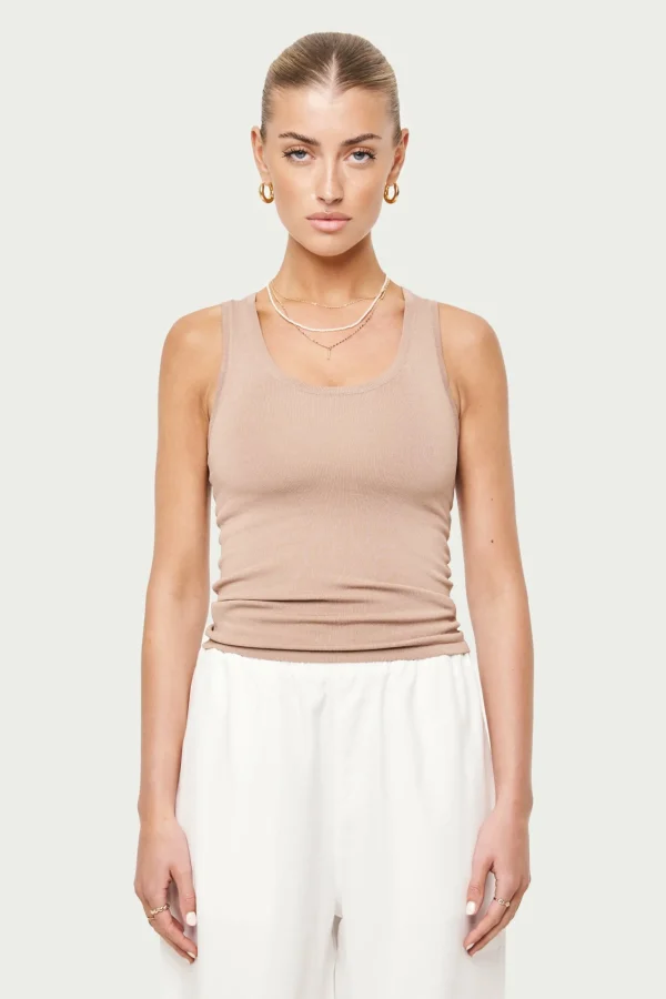 The Couture Club Knitted Logo Racer Vest