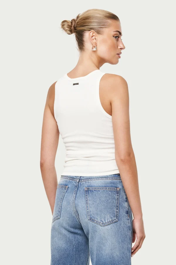 The Couture Club Knitted Logo Racer Vest