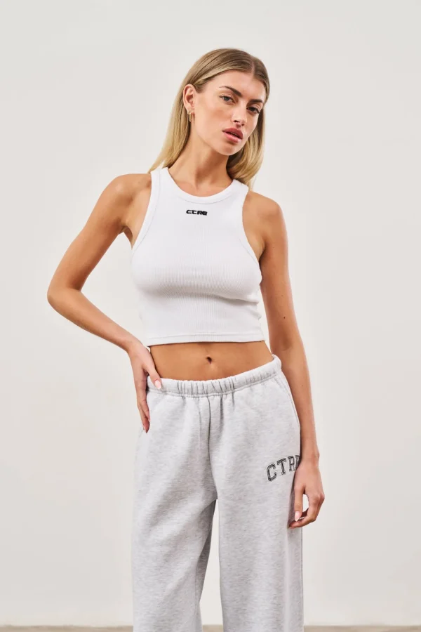 The Couture Club Logo Ribbed Racer Vest