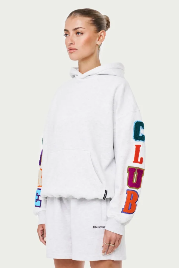 The Couture Club Multi Chenille Badged Hoodie