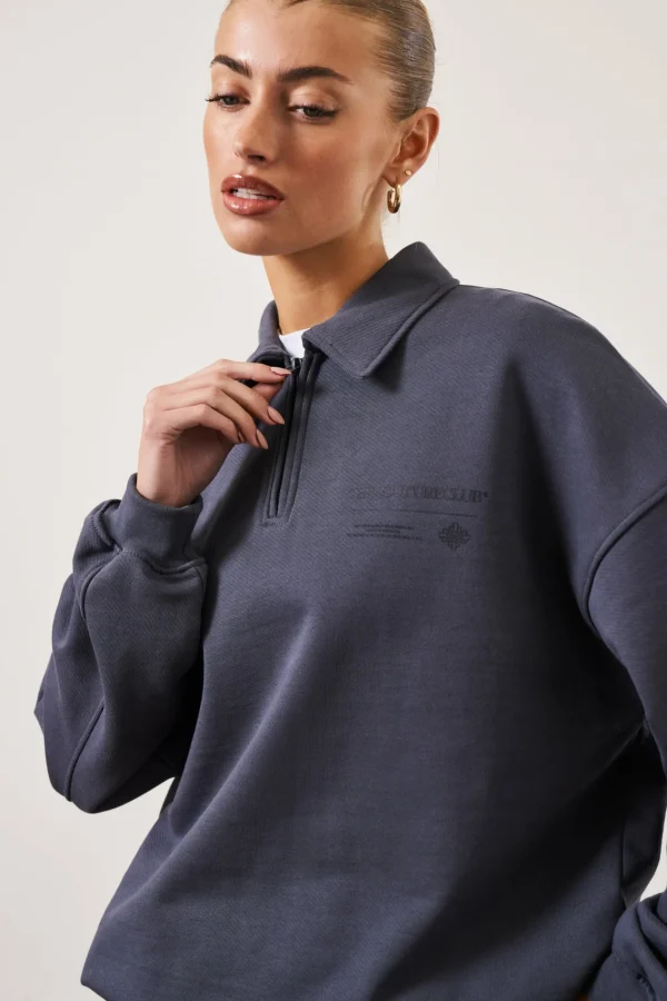 The Couture Club Multi Graphic Relaxed Polo Top