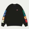 The Couture Club Multibadged Chenille Relaxed Sweatshirt
