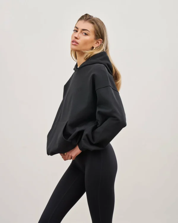 The Couture Club Outline Emblem Relaxed Hoodie