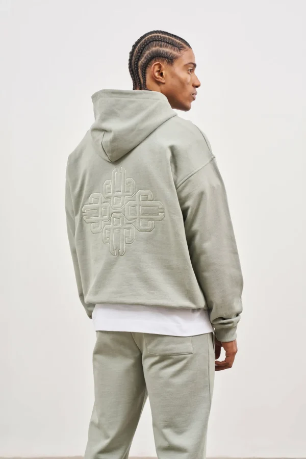 The Couture Club Outline Embroidered Emblem Hoodie