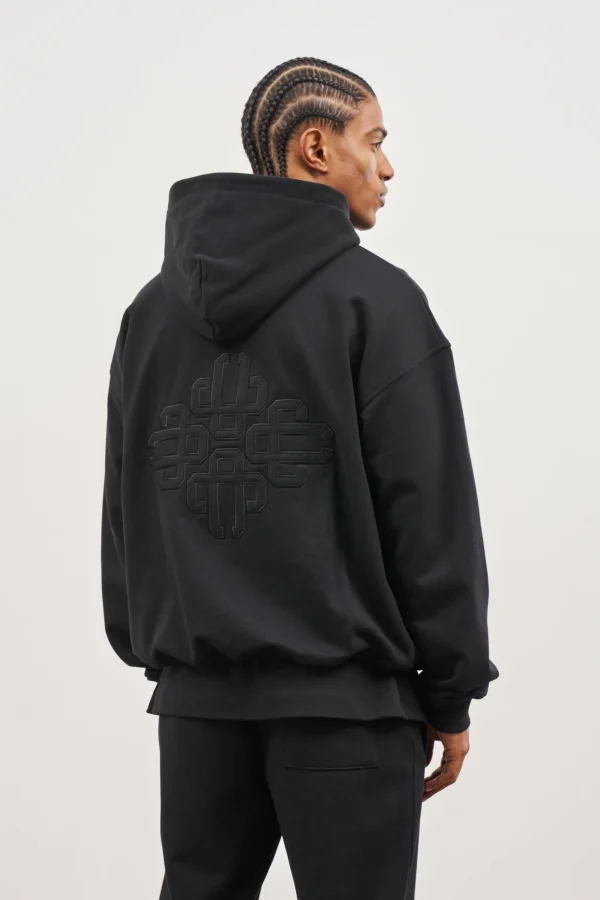 The Couture Club Outline Embroidered Emblem Hoodie