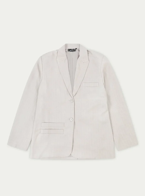 The Couture Club Oversized Pinstripe Blazer