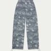 The Couture Club Oversized Tie Hem Cargo Pants