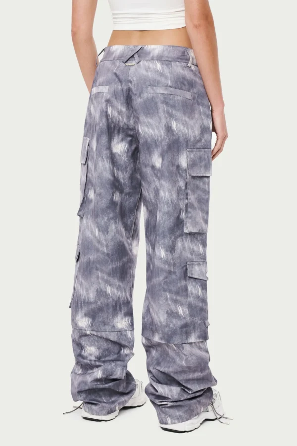 The Couture Club Oversized Tie Hem Cargo Pants