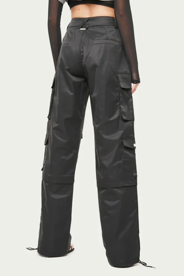 The Couture Club Oversized Tie Hem Cargo Pants