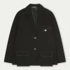 The Couture Club Oversized Twill Blazer