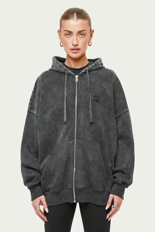 The Couture Club Oversized Zip Through Hoodie