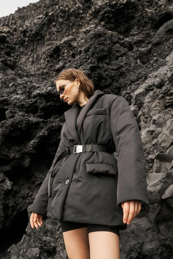 The Couture Club Padded Blazer Coat