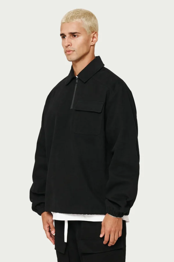 The Couture Club Quarter Zip Pull Over Shacket