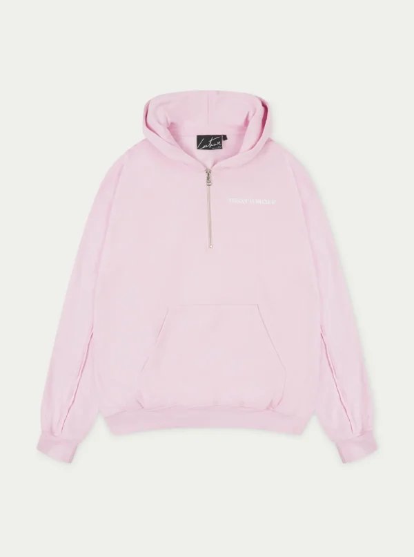 The Couture Club Raw Seam Quarter Zip Hoodie