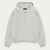 The Couture Club Raw Seam Quarter Zip Hoodie