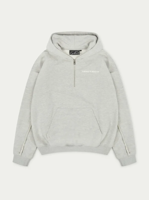 The Couture Club Raw Seam Quarter Zip Hoodie