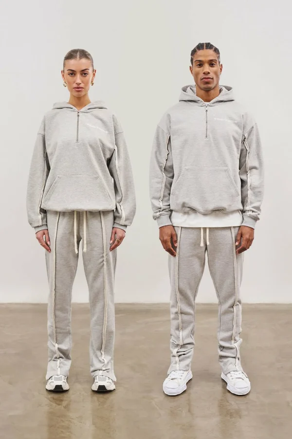 The Couture Club Raw Seam Quarter Zip Hoodie