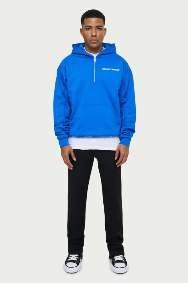 The Couture Club Raw Seam Quarter Zip Hoodie
