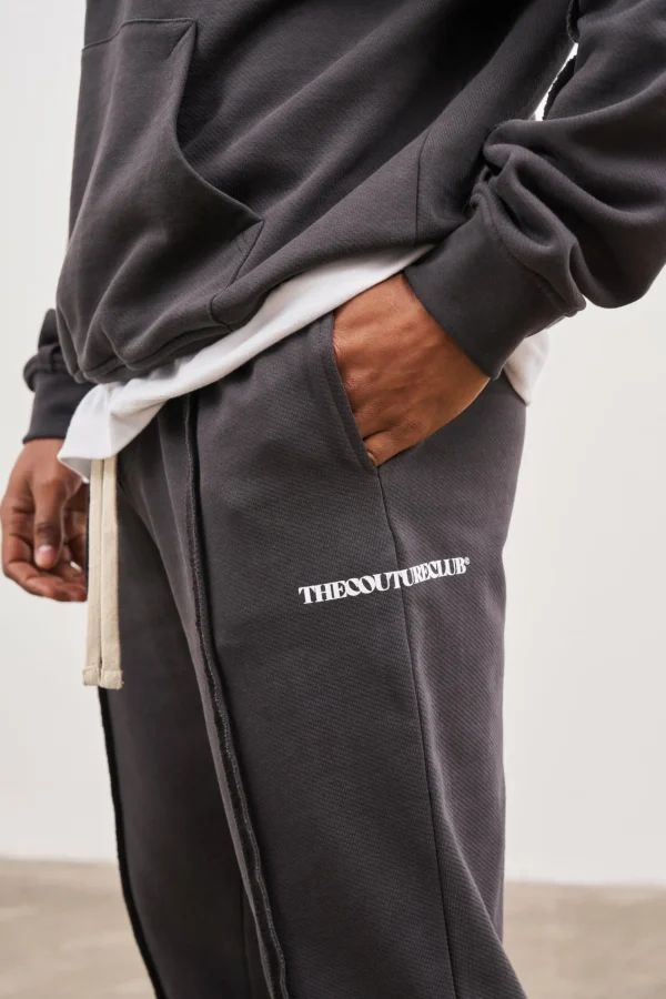 The Couture Club Raw Seam Straight Leg Joggers