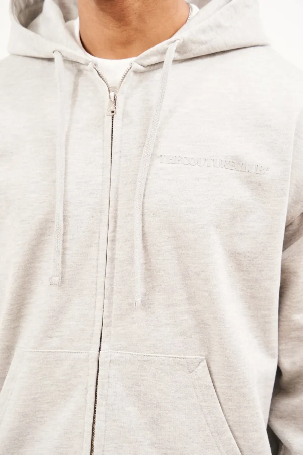 The Couture Club Raw Seam Zip Through Hoodie