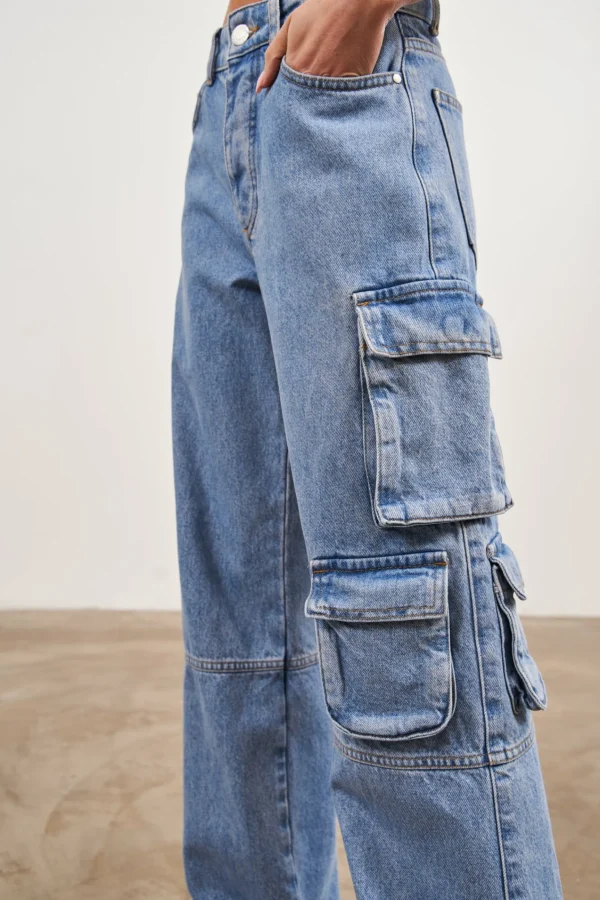 The Couture Club Relaxed Cargo Jeans