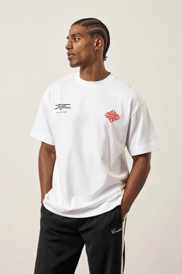 The Couture Club Repeat Emblem Script Relaxed T-Shirt