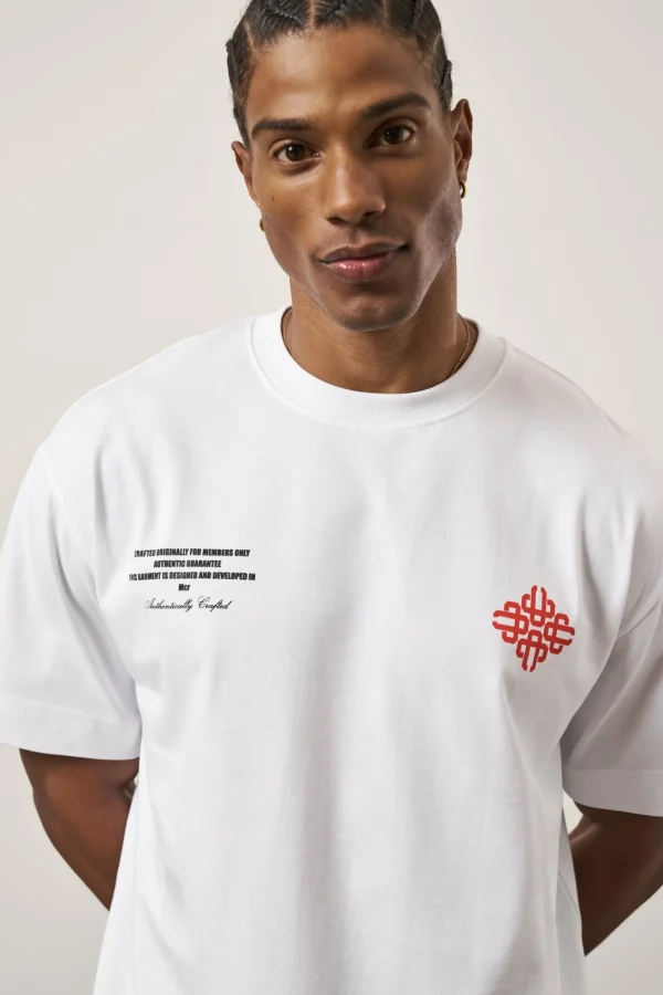 The Couture Club Repeat Emblem Script Relaxed T-Shirt