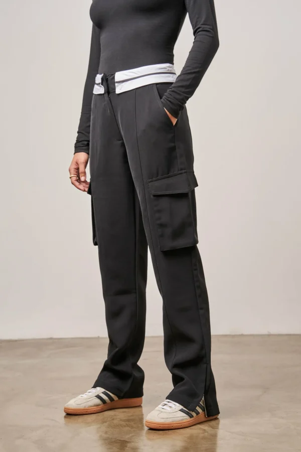 The Couture Club Reverse Waistband Smart Cargo Trouser