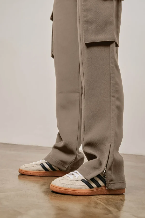The Couture Club Reverse Waistband Smart Cargo Trouser