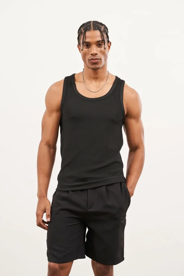 The Couture Club Rib Textured Vest