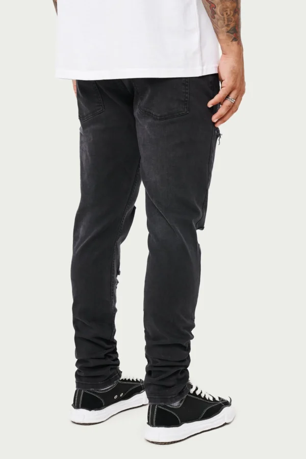 The Couture Club Rip And Repair Stacked Jeans