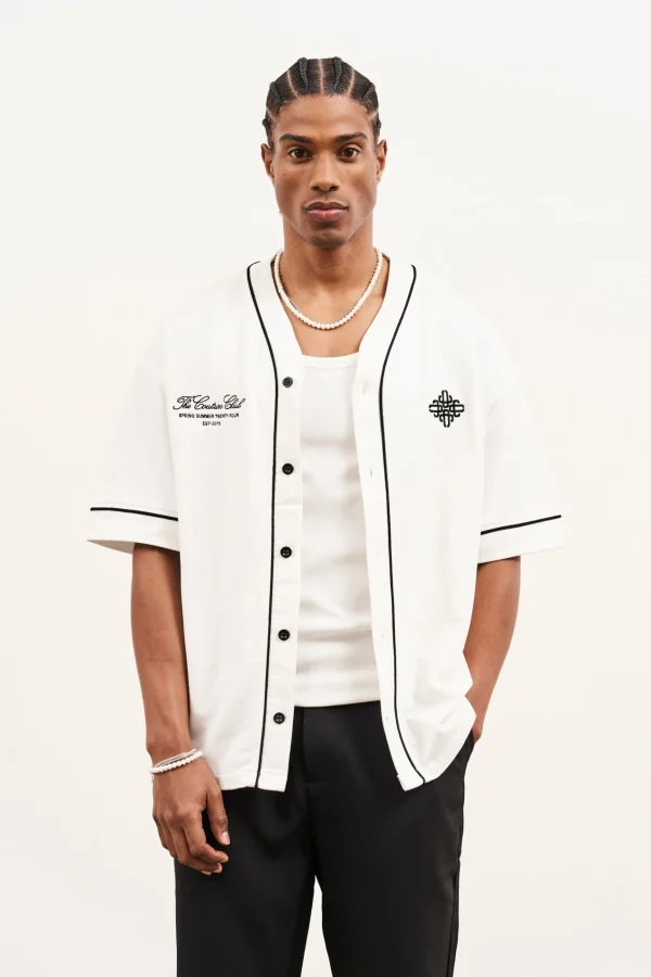 The Couture Club Script Jersey Baseball Shirt