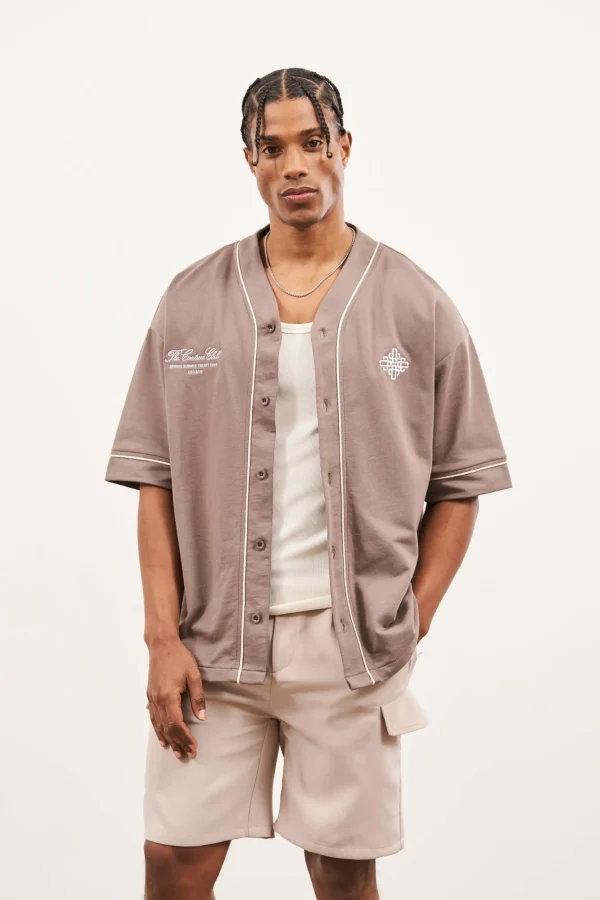 The Couture Club Script Jersey Baseball Shirt