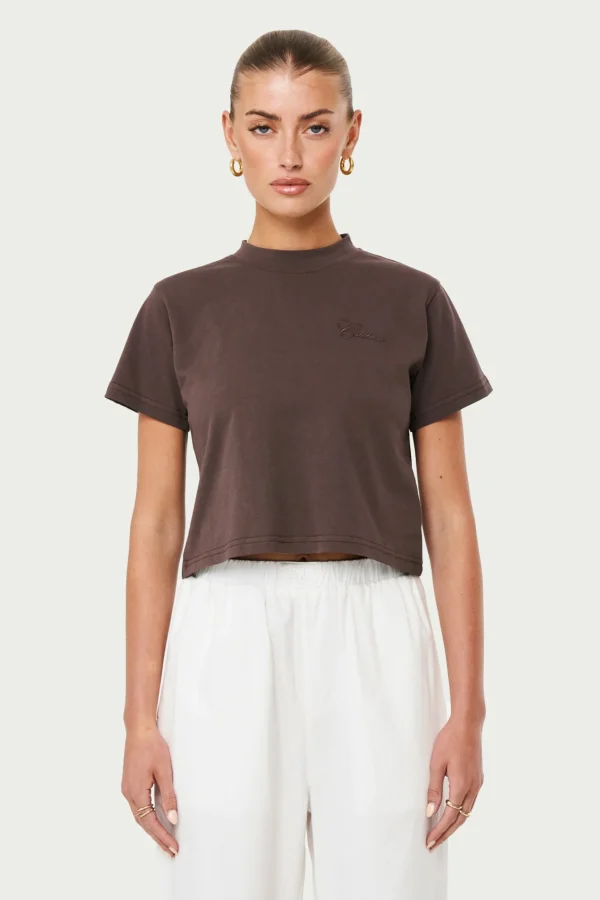The Couture Club Script Vintage Cropped T-Shirt