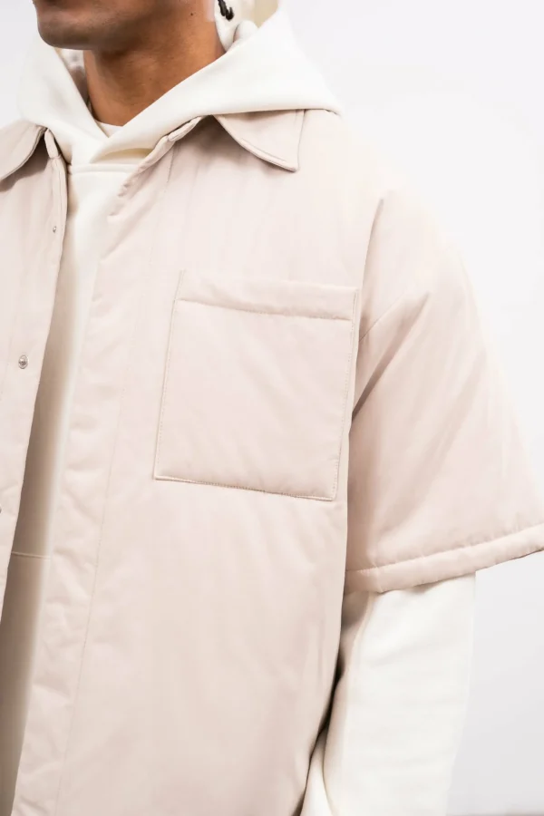 The Couture Club Short Sleeve Padded Shirt
