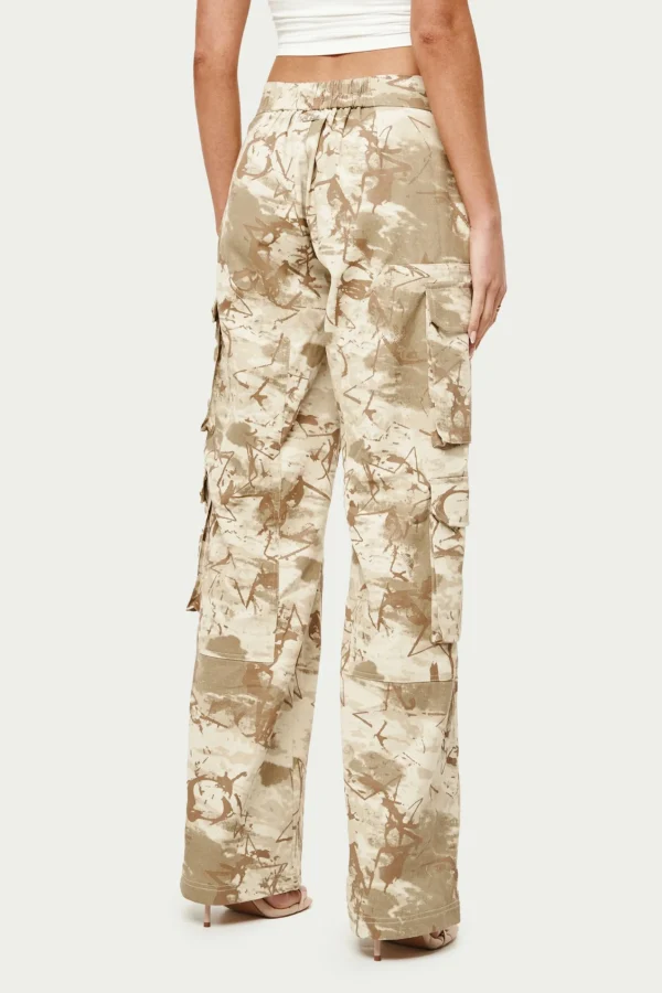 The Couture Club Side Zip Camo Cargo Pants