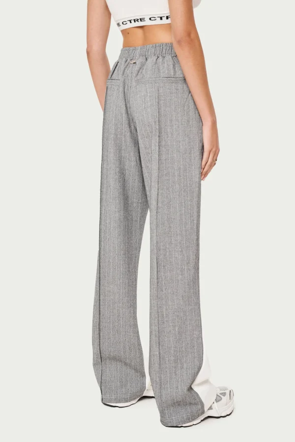 The Couture Club Spliced Pinstripe Joggers