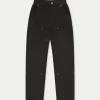 The Couture Club Suede Carpenter Straight Leg Trousers